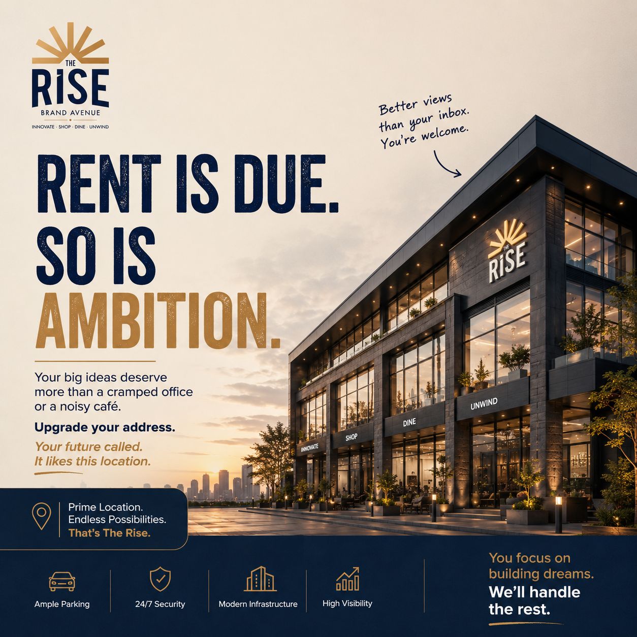 The Rise Brand Avenue, Commercial showrooms and offices in Kharar